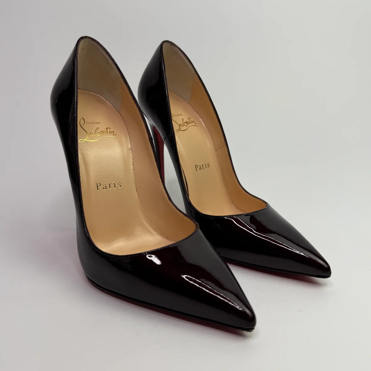 CHRISTIAN LOUBOUTIN SO KATE 120 IN ROUGE NOIR (SIZE 37.5/UK4.5)