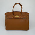 HERMÈS BIRKIN 35 IN GOLD TOGO LEATHER WITH GHW