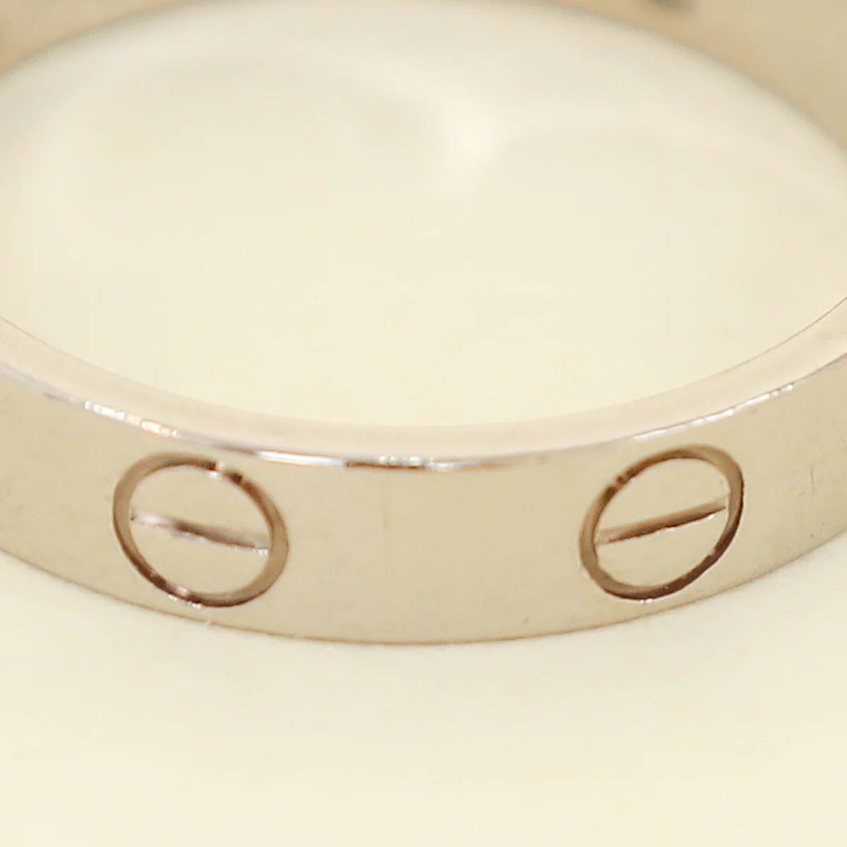 Cartier 18K White Gold Love Ring Small Model 52