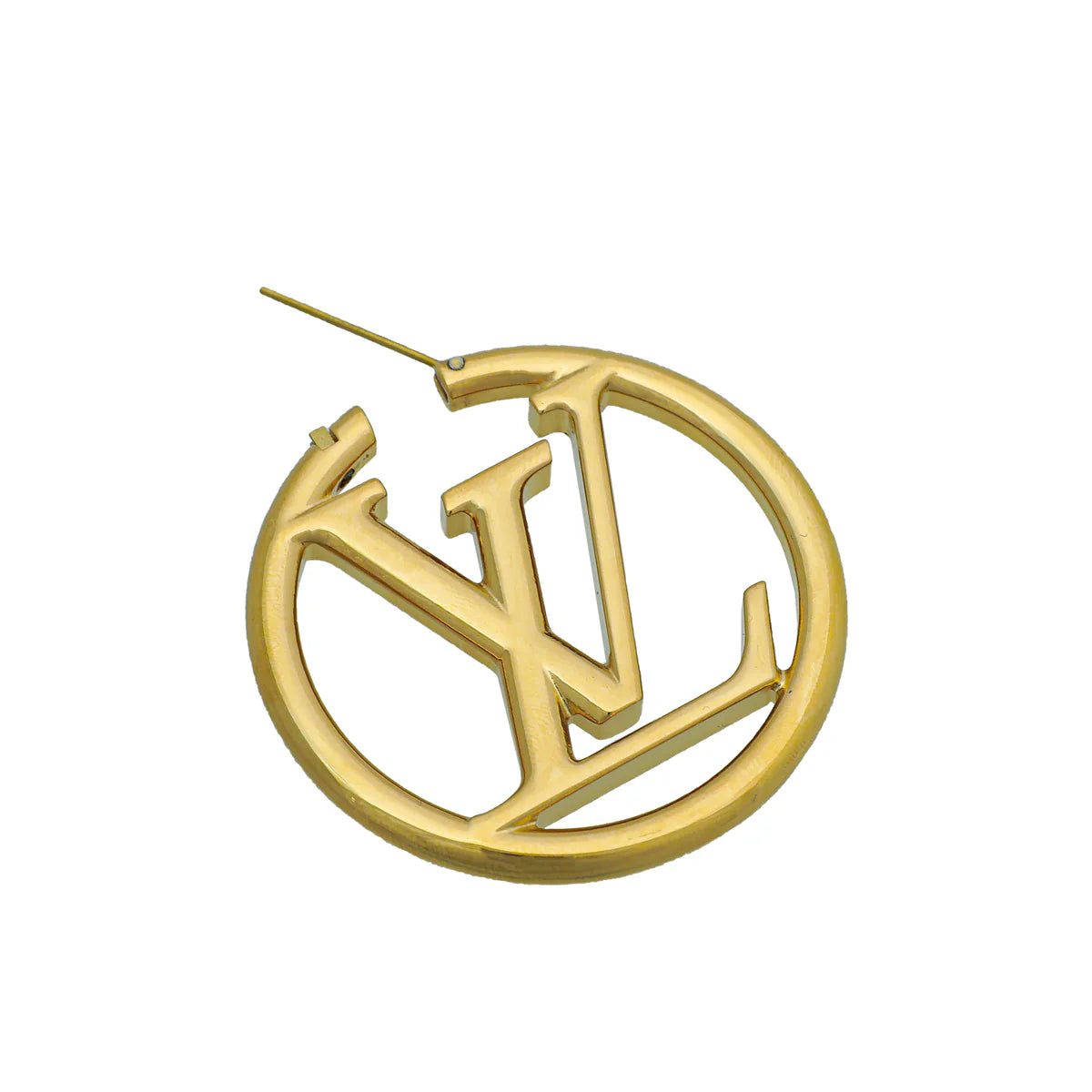 Louis Vuitton Gold Louise Hoop GM Earrings