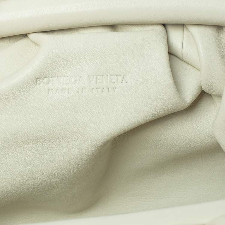 Bottega Veneta Ivory Leather Mini Pouch Bag