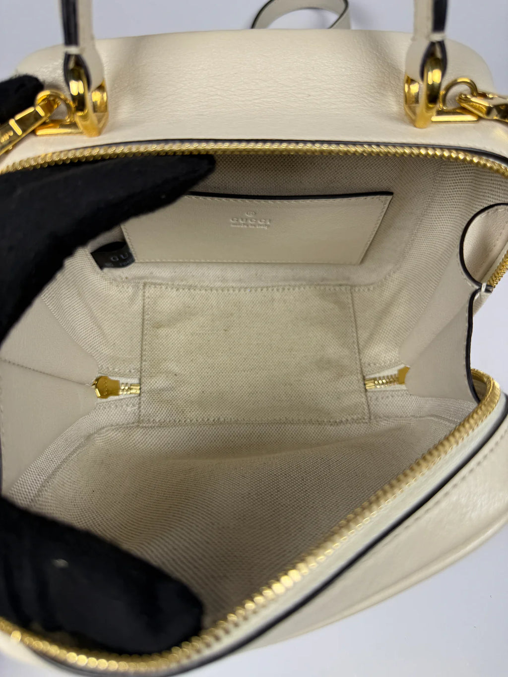 GUCCI BLONDIE LEATHER TOP HANDLE BAG