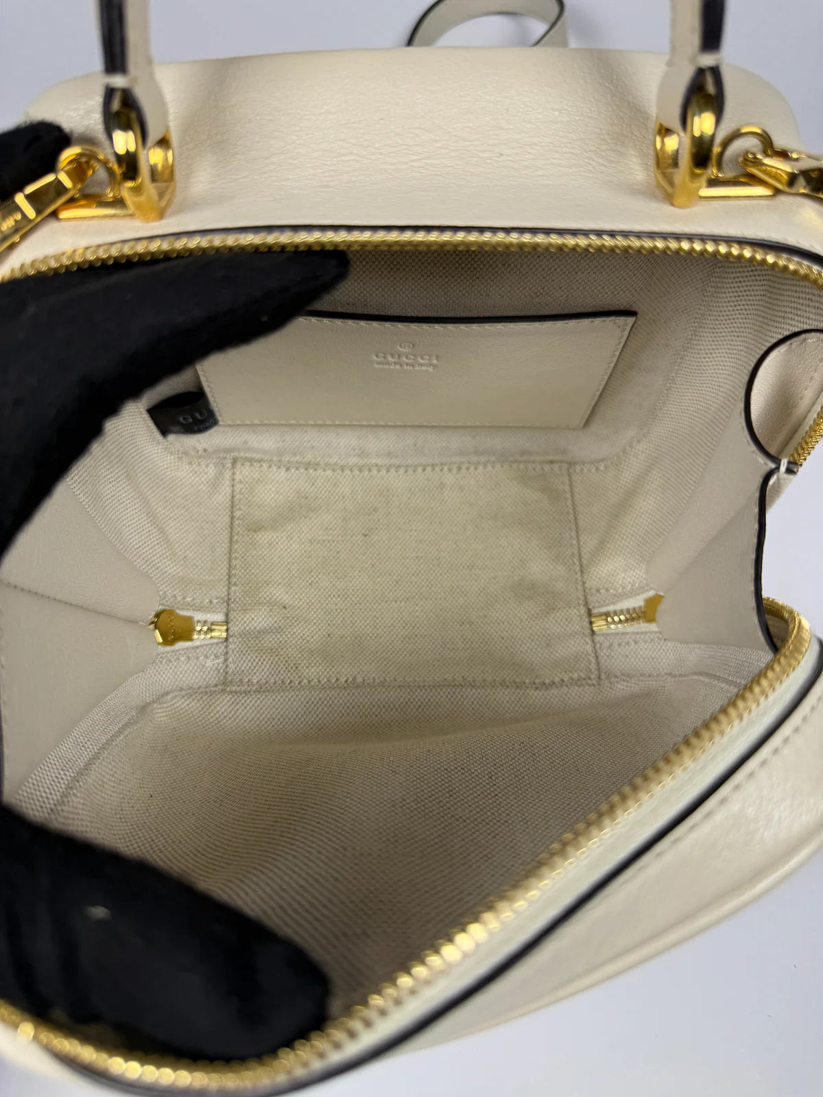 GUCCI BLONDIE LEATHER TOP HANDLE BAG