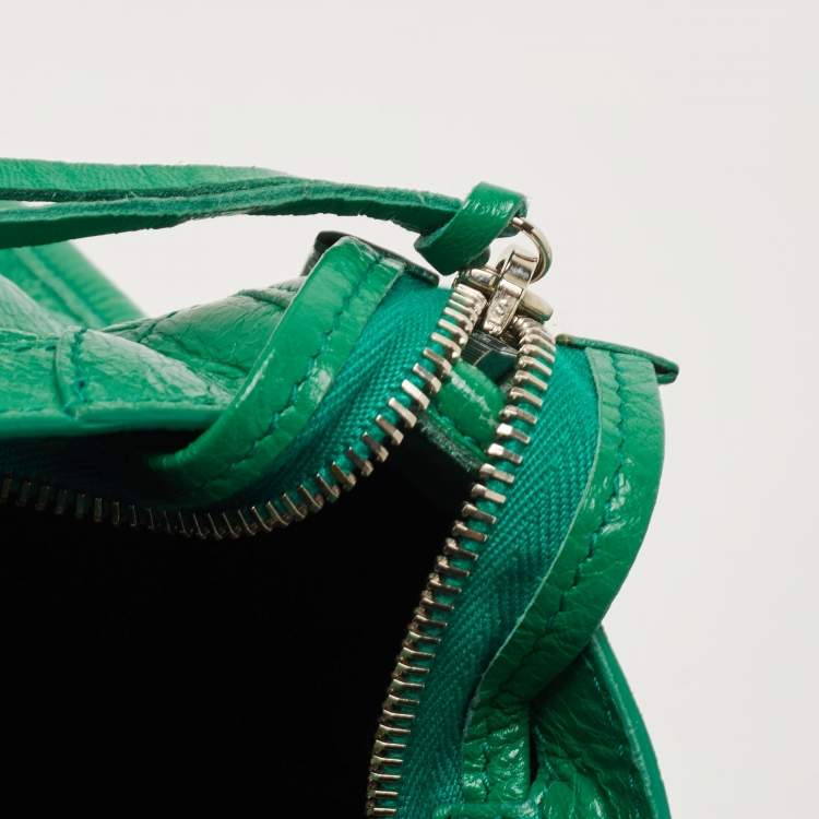 Balenciaga Green Leather Small Classic City RH Tote
