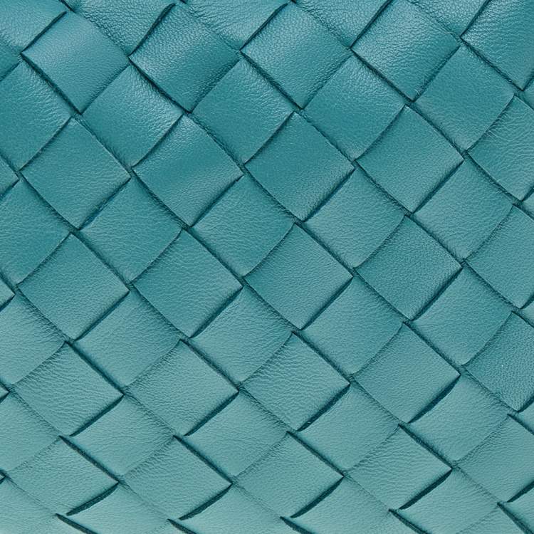 Bottega Veneta Blue Leather Mini BV Jodie Bag