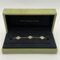 VAN CLEEF & ARPELS VINTAGE ALHAMBRA BRACELET, 5 MOTIFS MOTHER OF PEARL