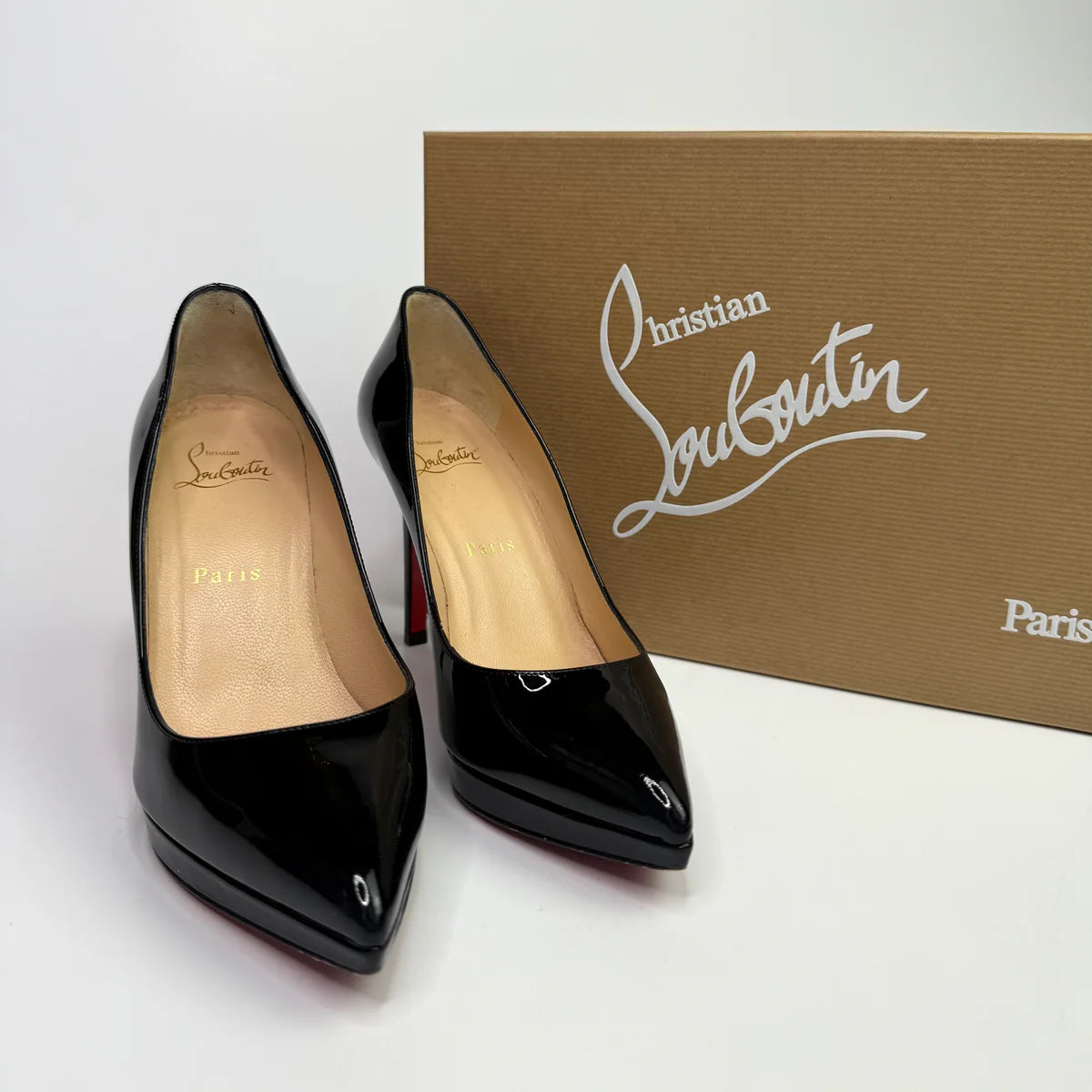 CHRISTIAN LOUBOUTIN PIGALLE PLATO 100 HEELS (SIZE 36.5/UK3.5)