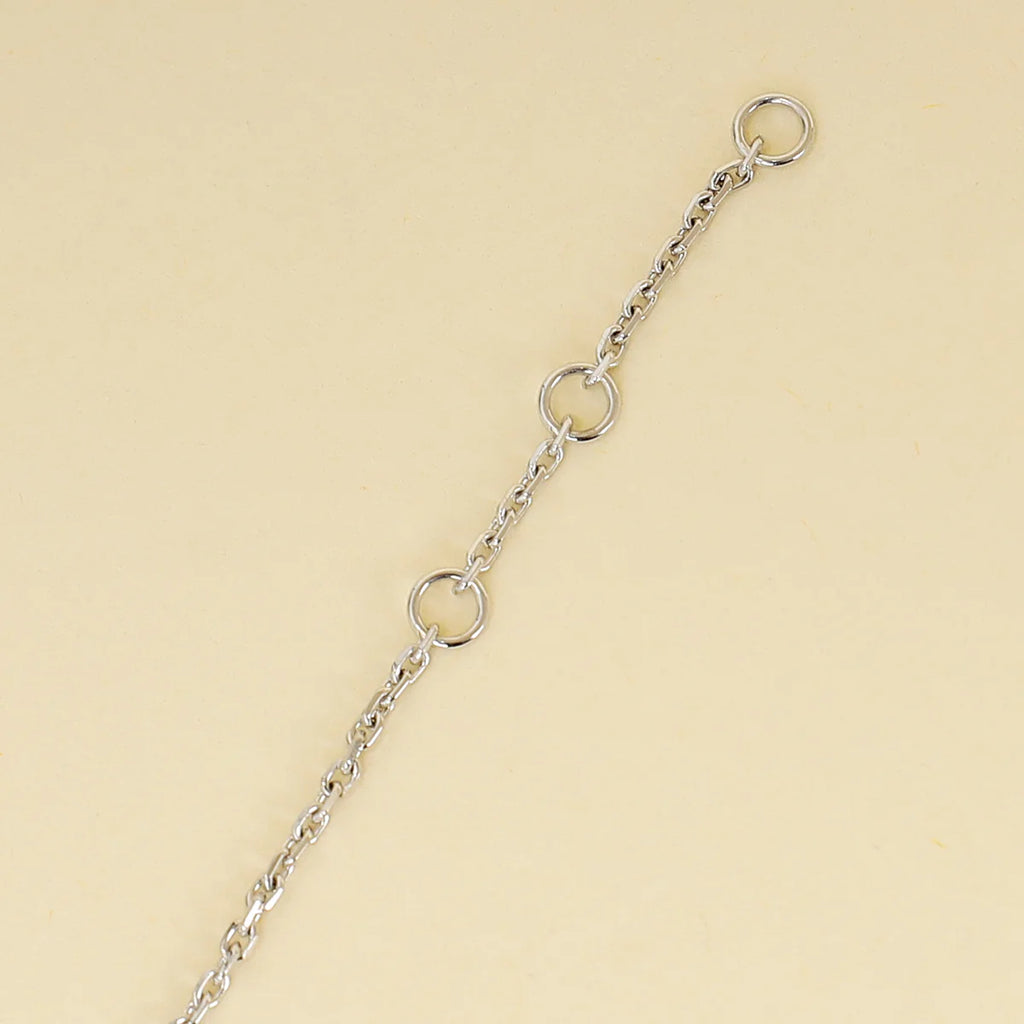 Louis Vuitton 18K White Gold Color Blossom BB Star Grey MOP Diamond Bracelet