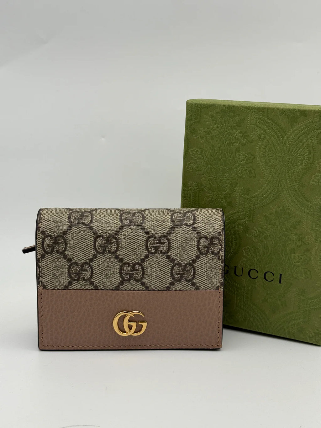 GUCCI BI-COLOUR GG MARMONT MINI WALLET