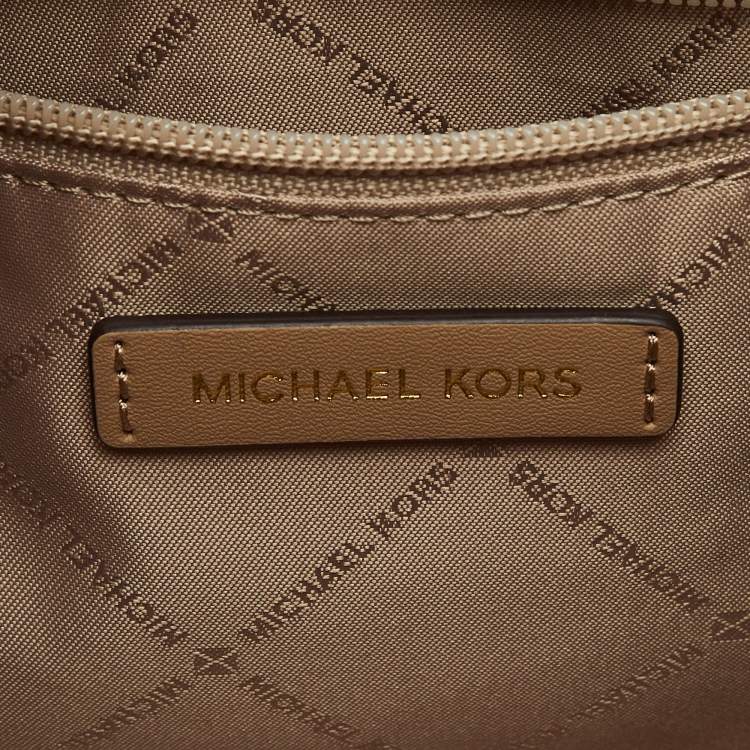Michael Kors Gold Leather Large Wilma Chain Hobo