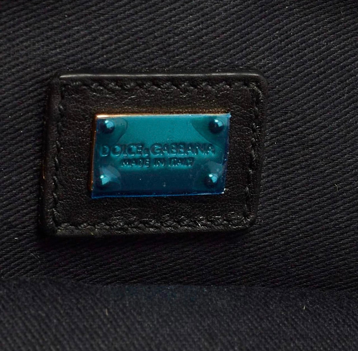 Dolce & Gabbana Miss Norma Brown/Beige Leopard Print Calf Hair Clutch