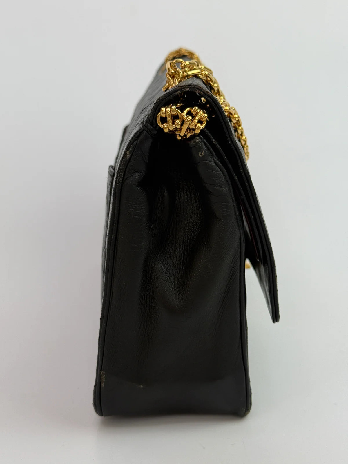 CHANEL VINTAGE BIJOUX CHAIN DOUBLE FLAP WITH GHW