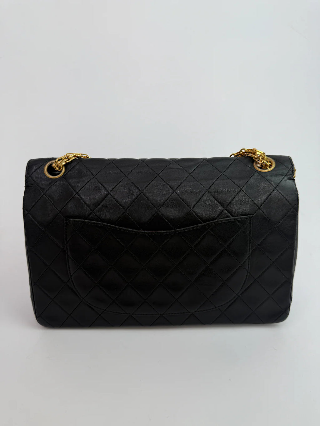 CHANEL VINTAGE BIJOUX CHAIN DOUBLE FLAP WITH GHW