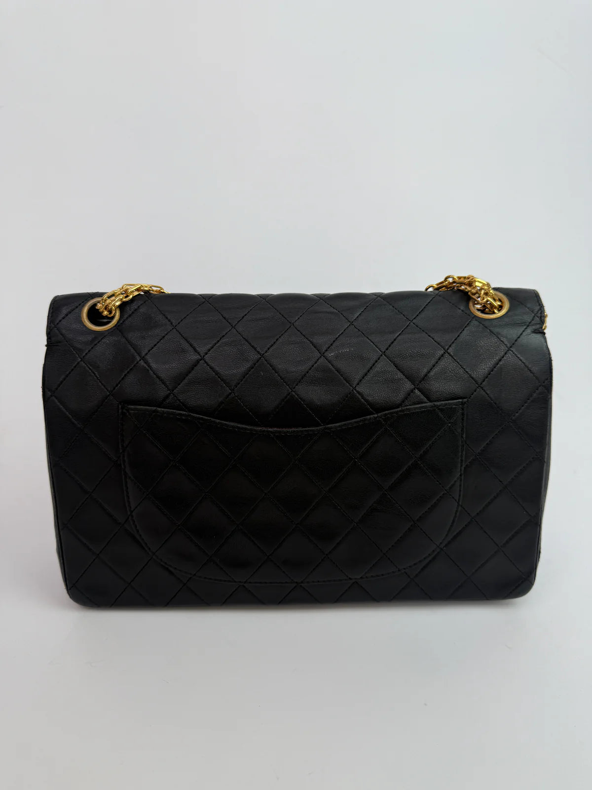 CHANEL VINTAGE BIJOUX CHAIN DOUBLE FLAP WITH GHW
