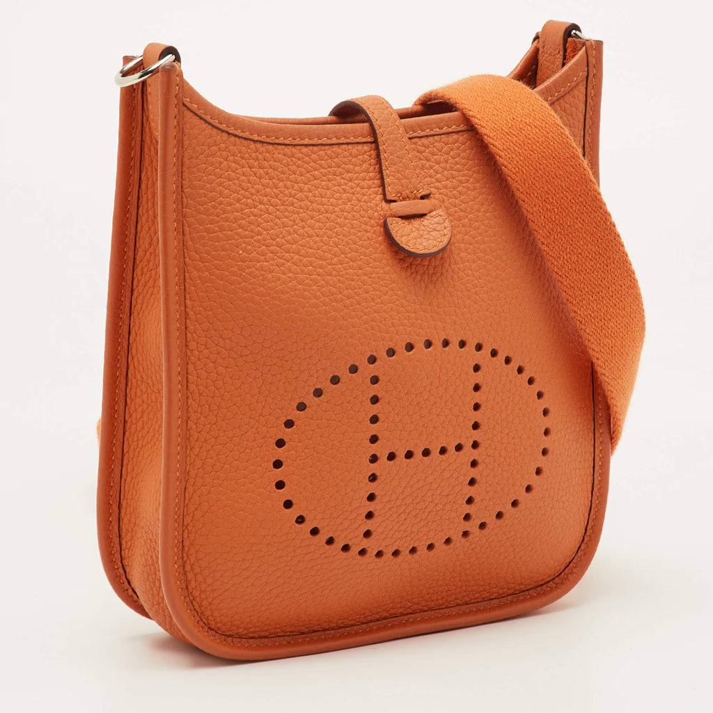 Hermes Evelyne Amazone TPM 16 Mango Taurillon Clemence Leather Crossbody Bag