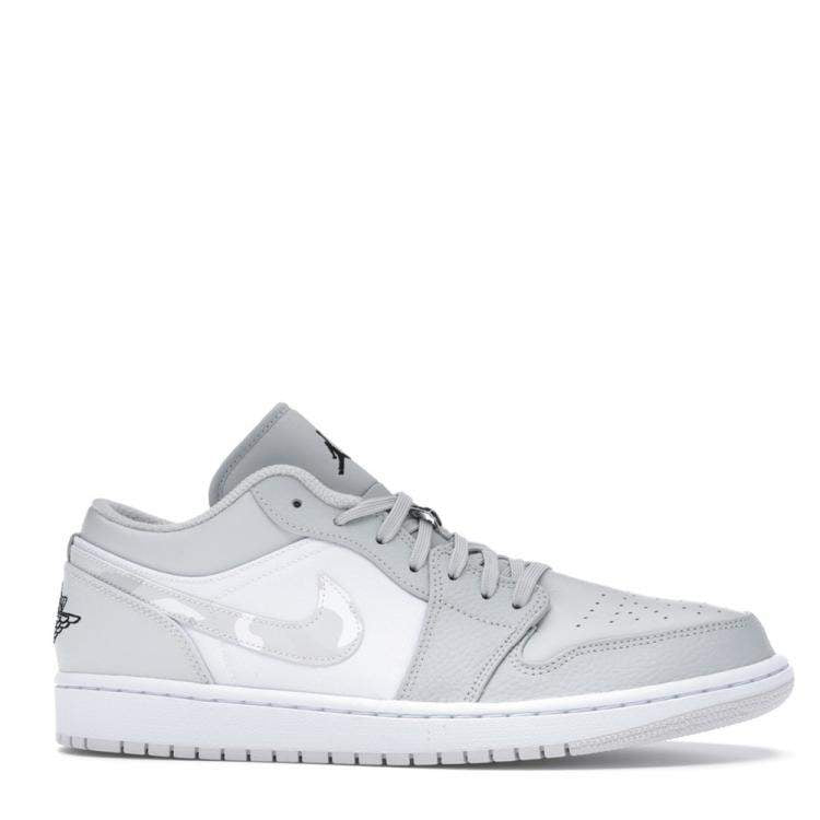 Nike Jordan 1 Low White Camo Sneakers US Size 4.5Y EU Size 36.5