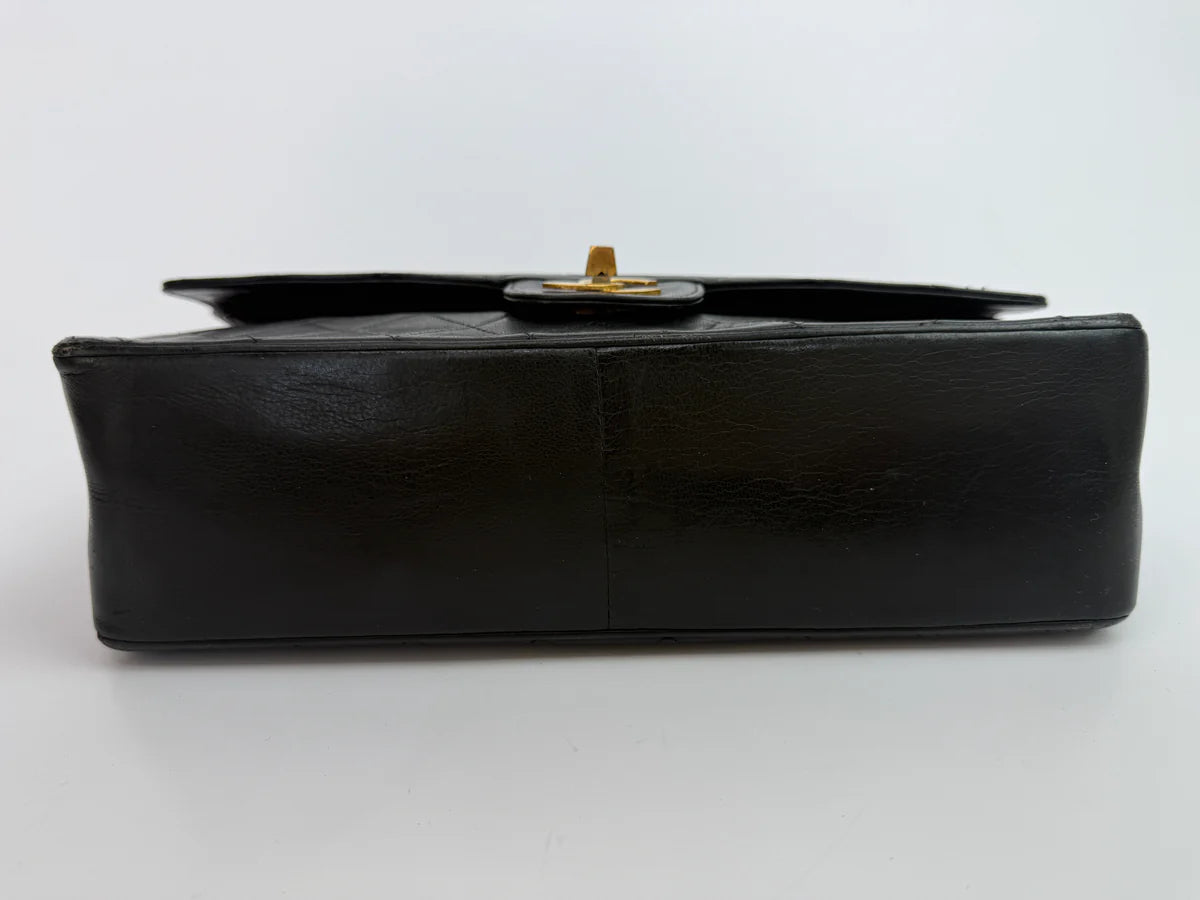 CHANEL VINTAGE BIJOUX CHAIN DOUBLE FLAP WITH GHW