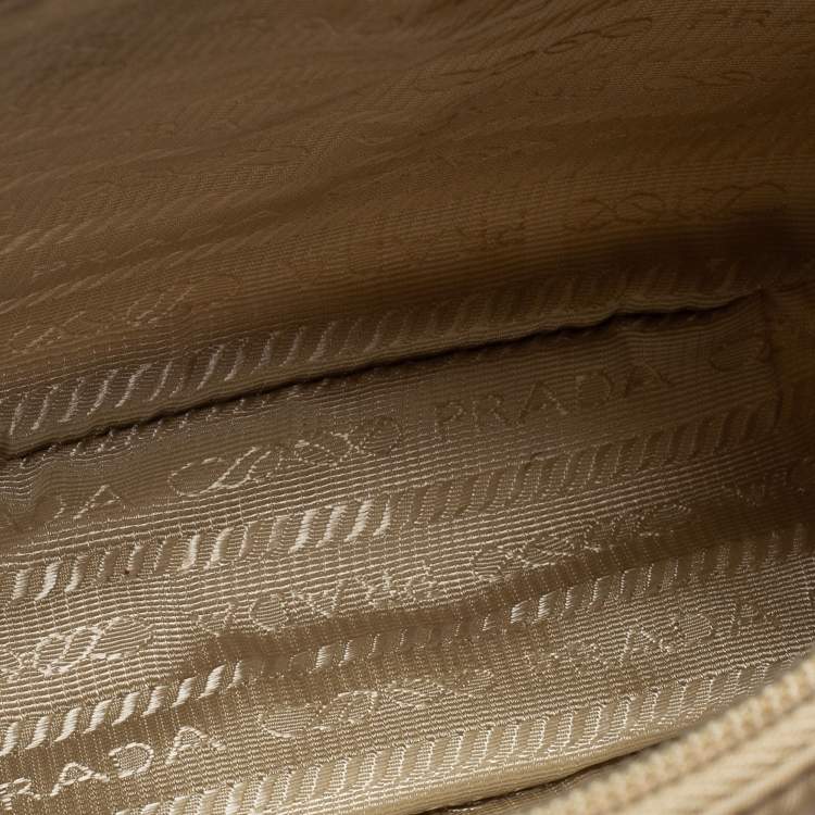 Prada Beige Nylon Mini Re-Edition 2000 Shoulder Bag