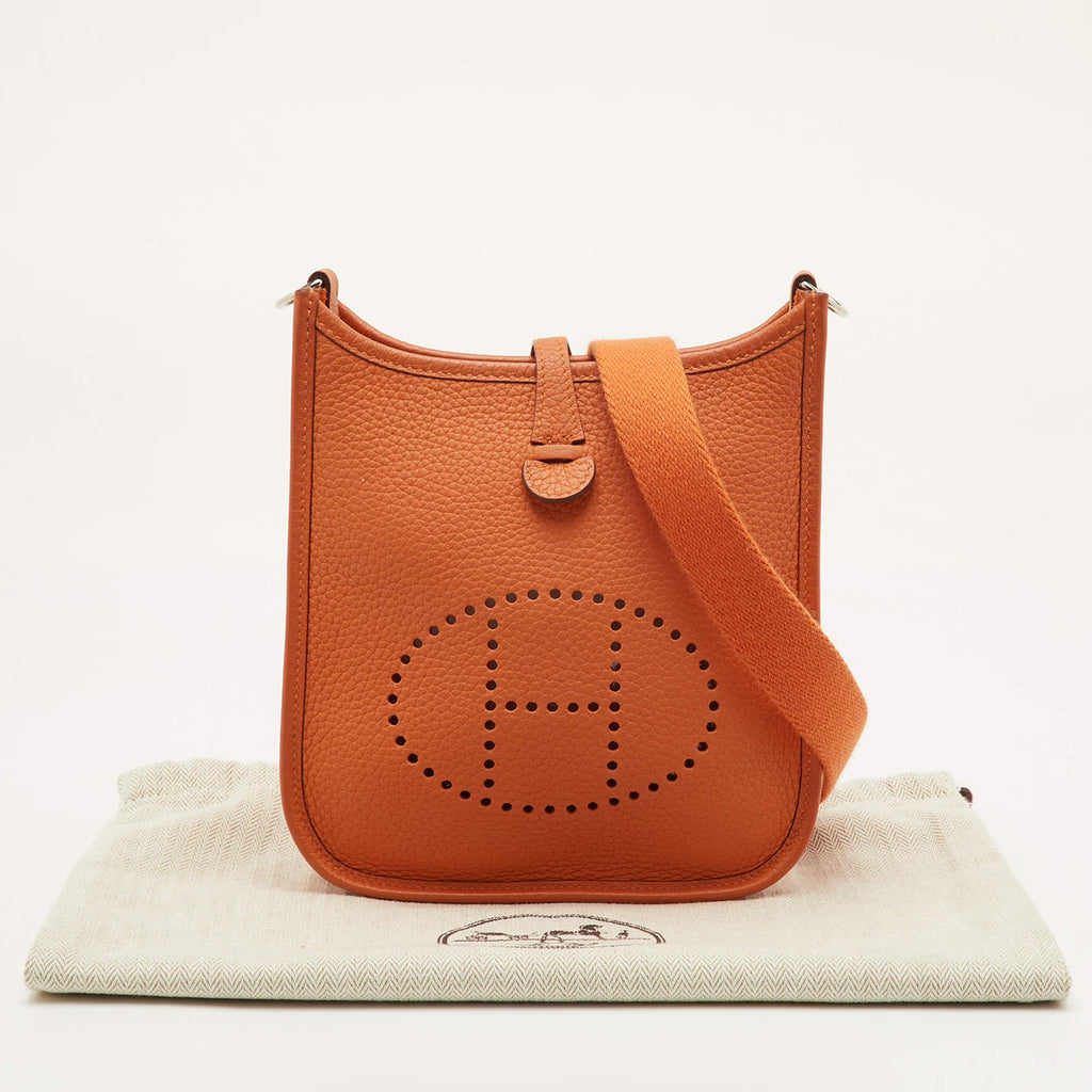 Hermes Evelyne Amazone TPM 16 Mango Taurillon Clemence Leather Crossbody Bag