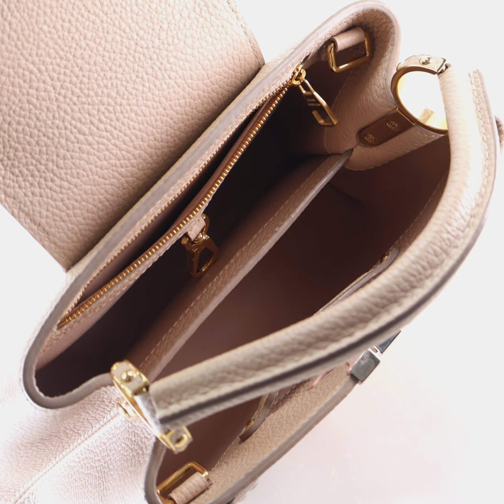 Louis Vuitton Studded Capucines BB Taurillon Leather Top Handle Bag