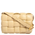 Bottega Veneta Beige Intrecciato Leather Padded Cassette Bag