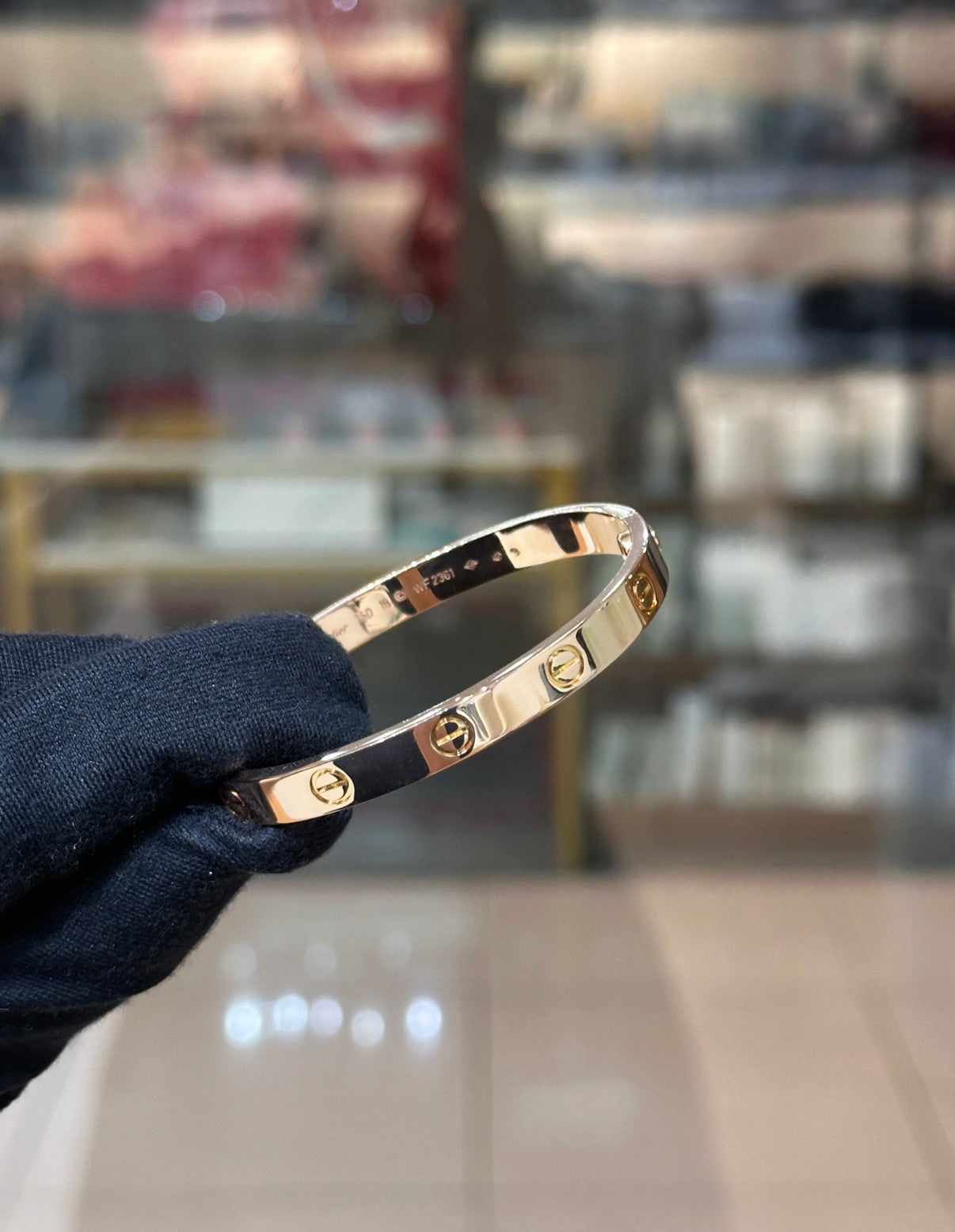 Cartier Love Bracelet Classic Model 18K Rose Gold size 16 WFXXXX