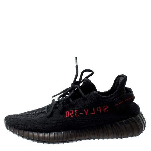 Adidas Yeezy Boost 350 V2 Black Red Sneakers Size EU 36 2/3 US 4.5