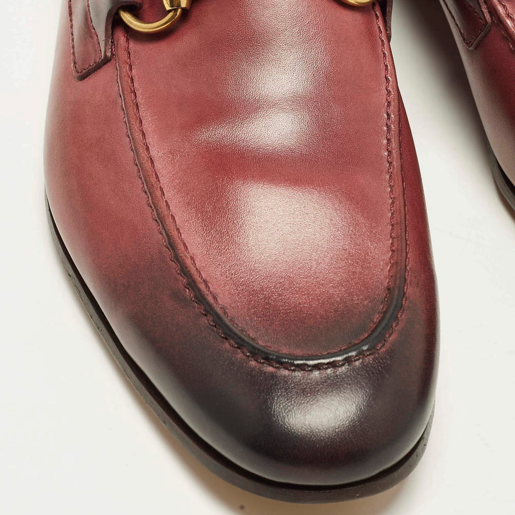 Gucci Jordaan Size 40.5 Brown Two-Tone Leather Loafers