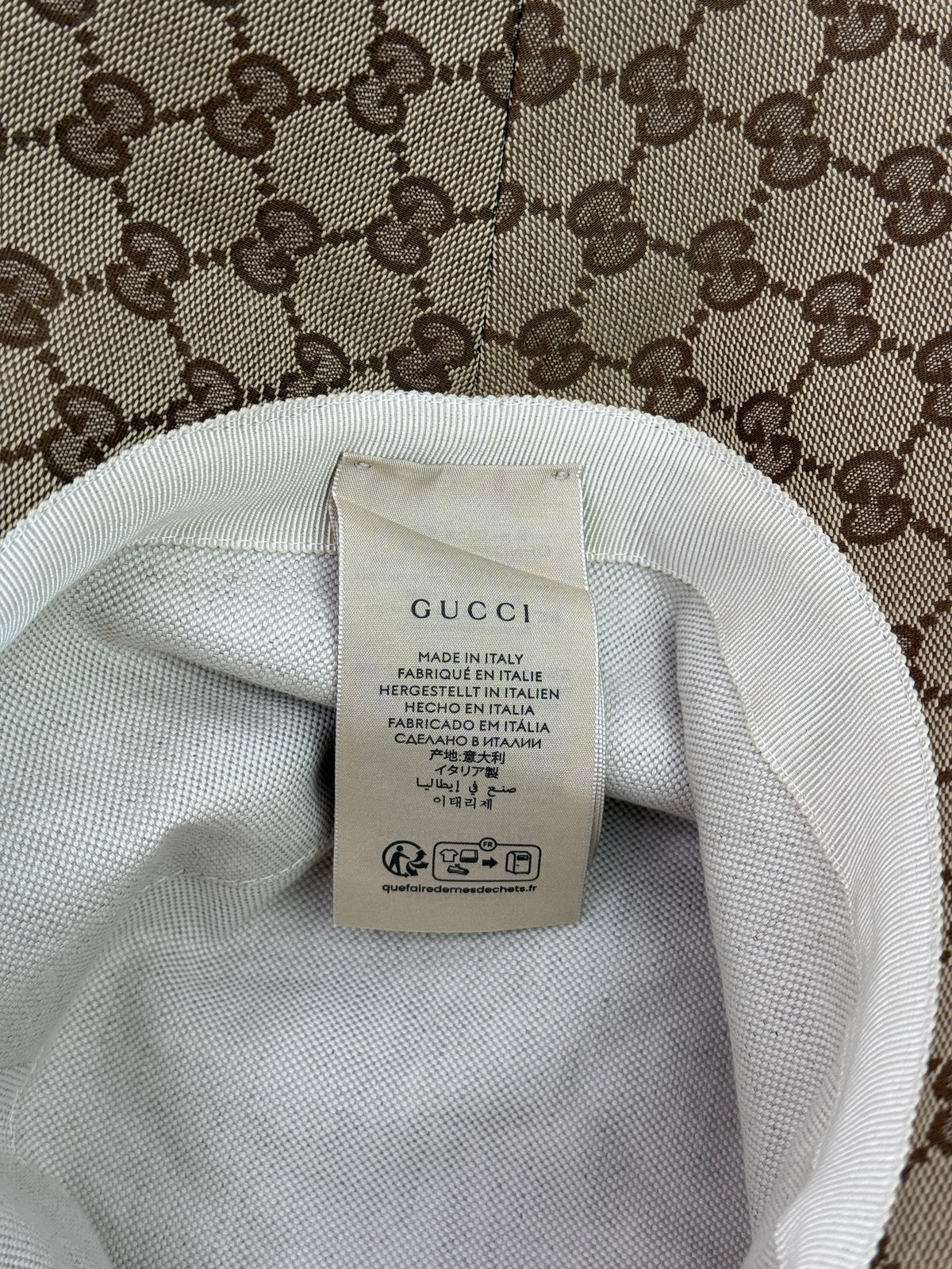 GUCCI GG WIDE BRIM BUCKET HAT