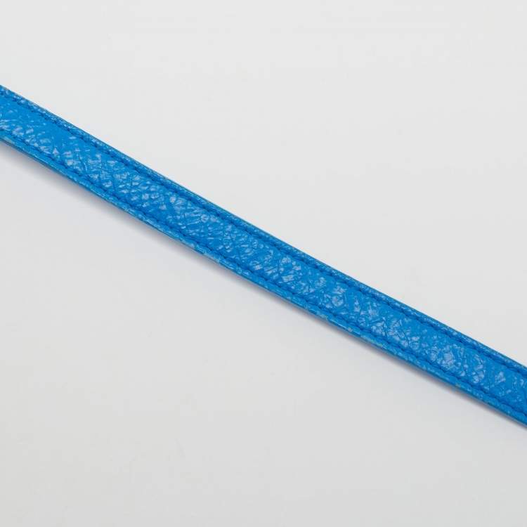 Balenciaga Blue Leather Nano Classic City Tote