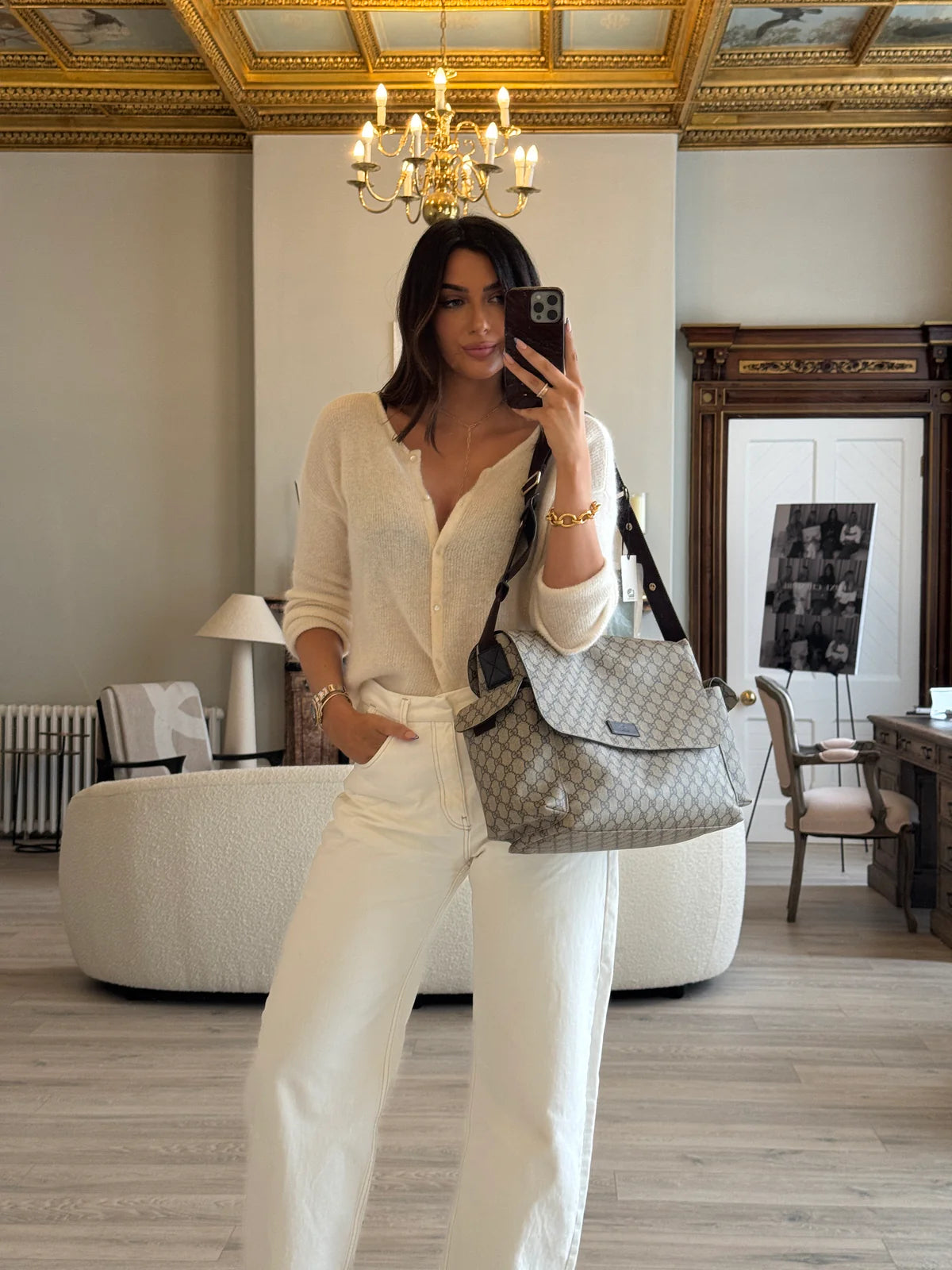 GUCCI GG SUPREME MEDIUM BABY CHANGING BAG