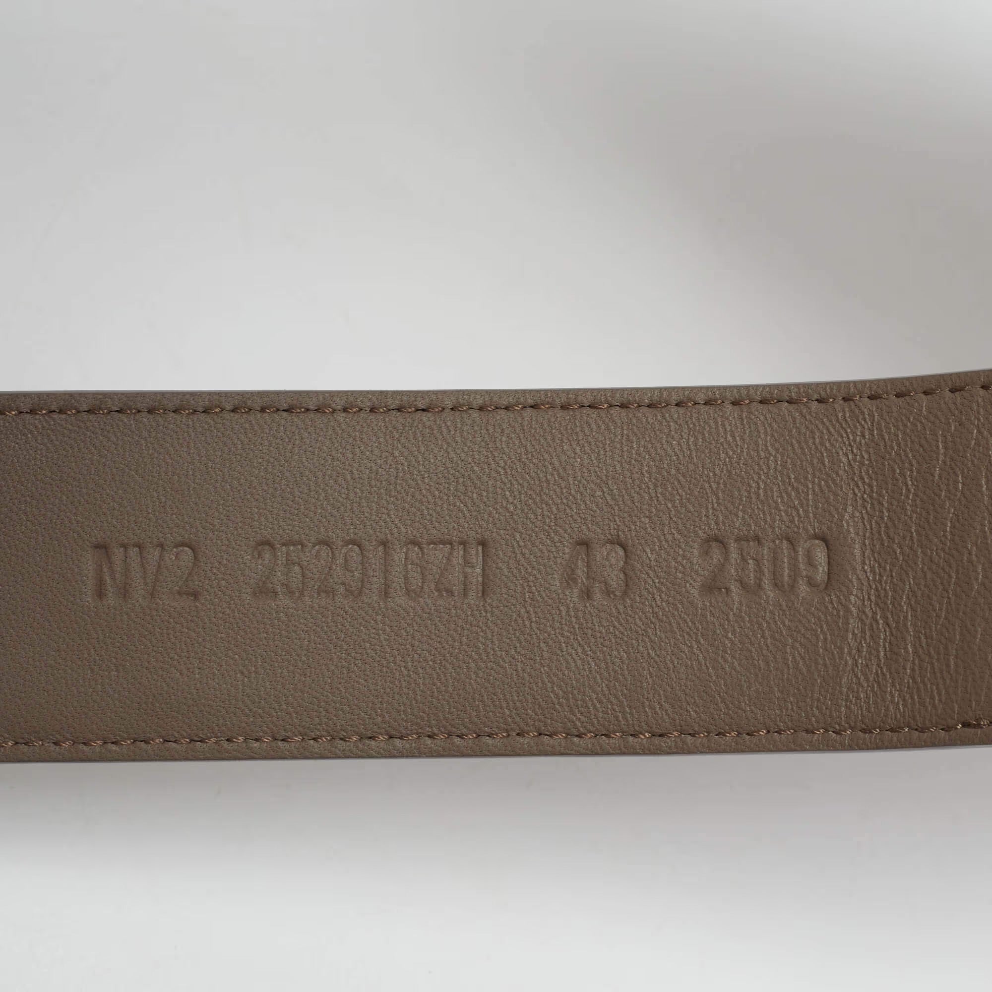 Hermès Chypre Size 43 Brown Leather Flat Sandals