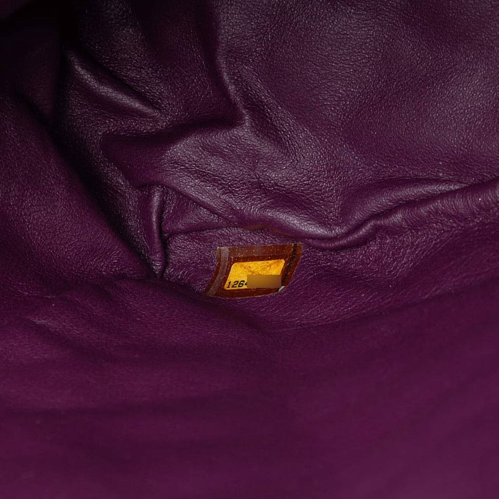 Chanel Purple Maxi XL Classic Lambskin Single Flap