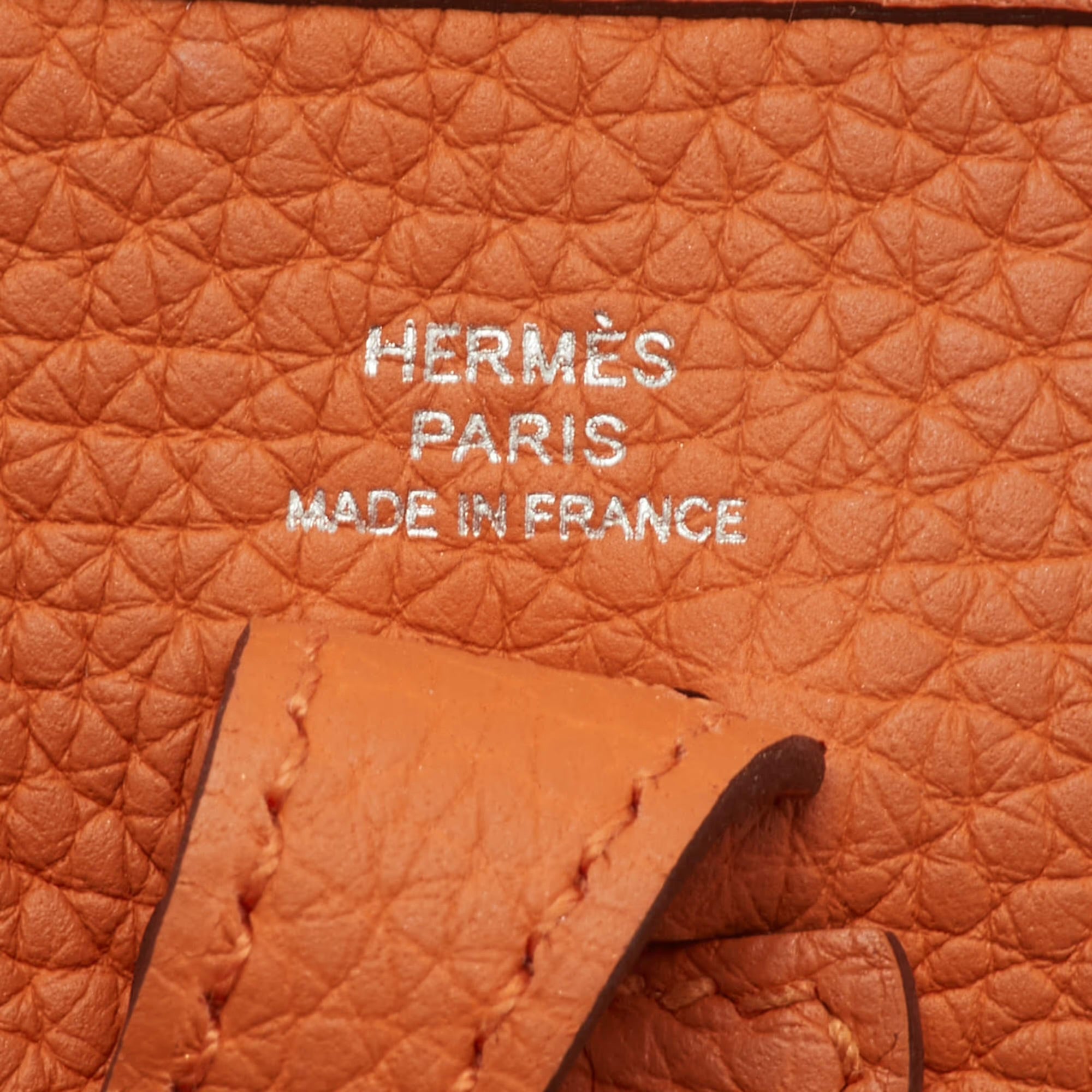 Hermes Evelyne Amazone TPM 16 Mango Taurillon Clemence Leather Crossbody Bag
