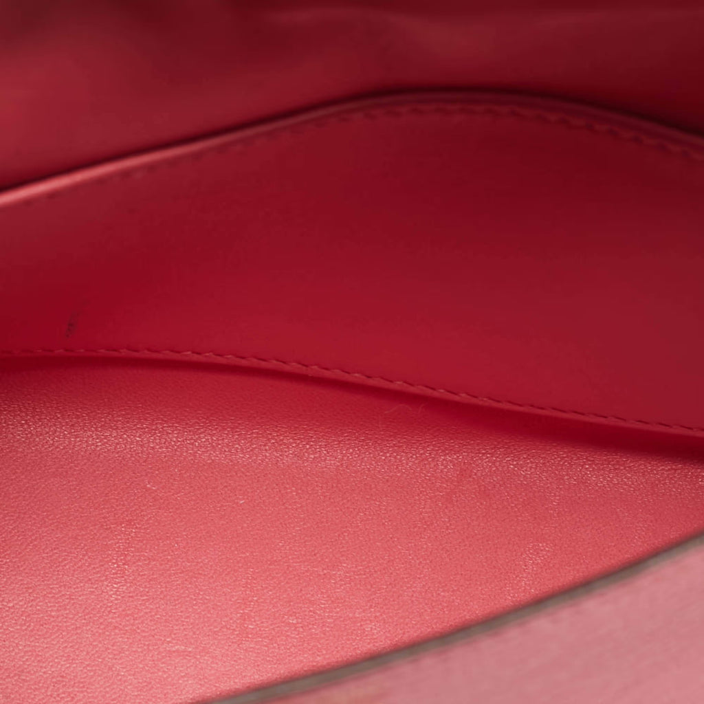 Hermes Kelly II Sellier Mini 20 Gold Finish Rose Azalee Chevre Leather Top Handle Bag