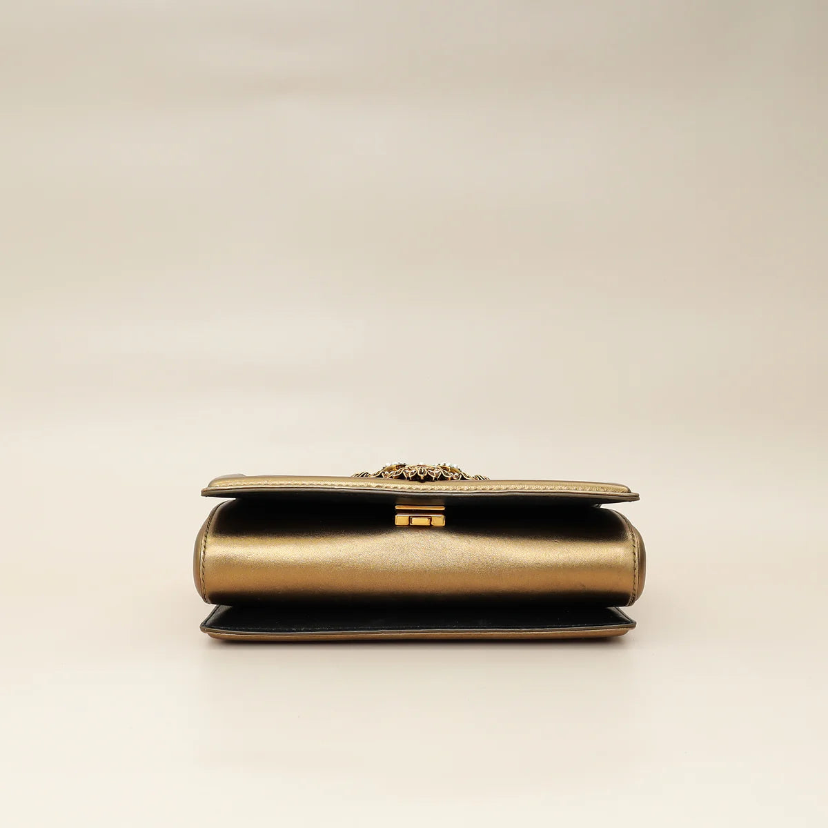 Dolce & Gabbana Bronze Devotion Flap Bag