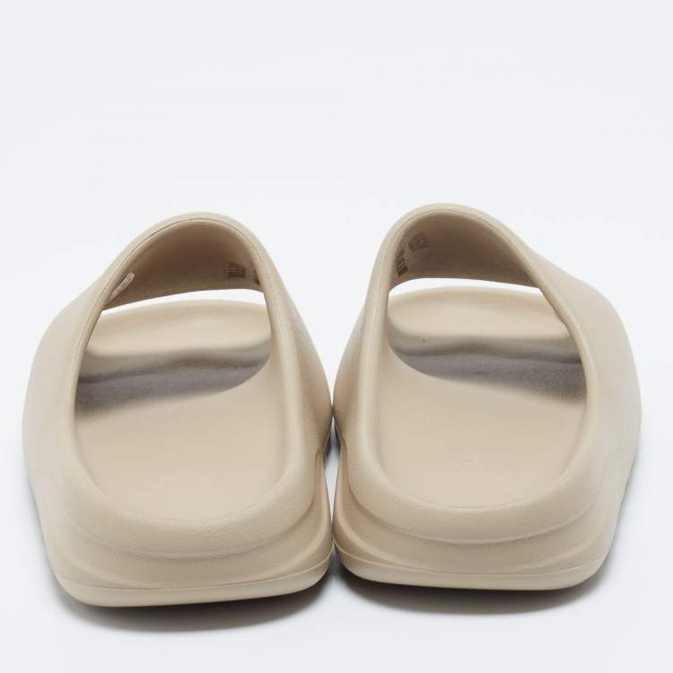 Yeezy x adidas Beige Rubber Flat Slides Size 42