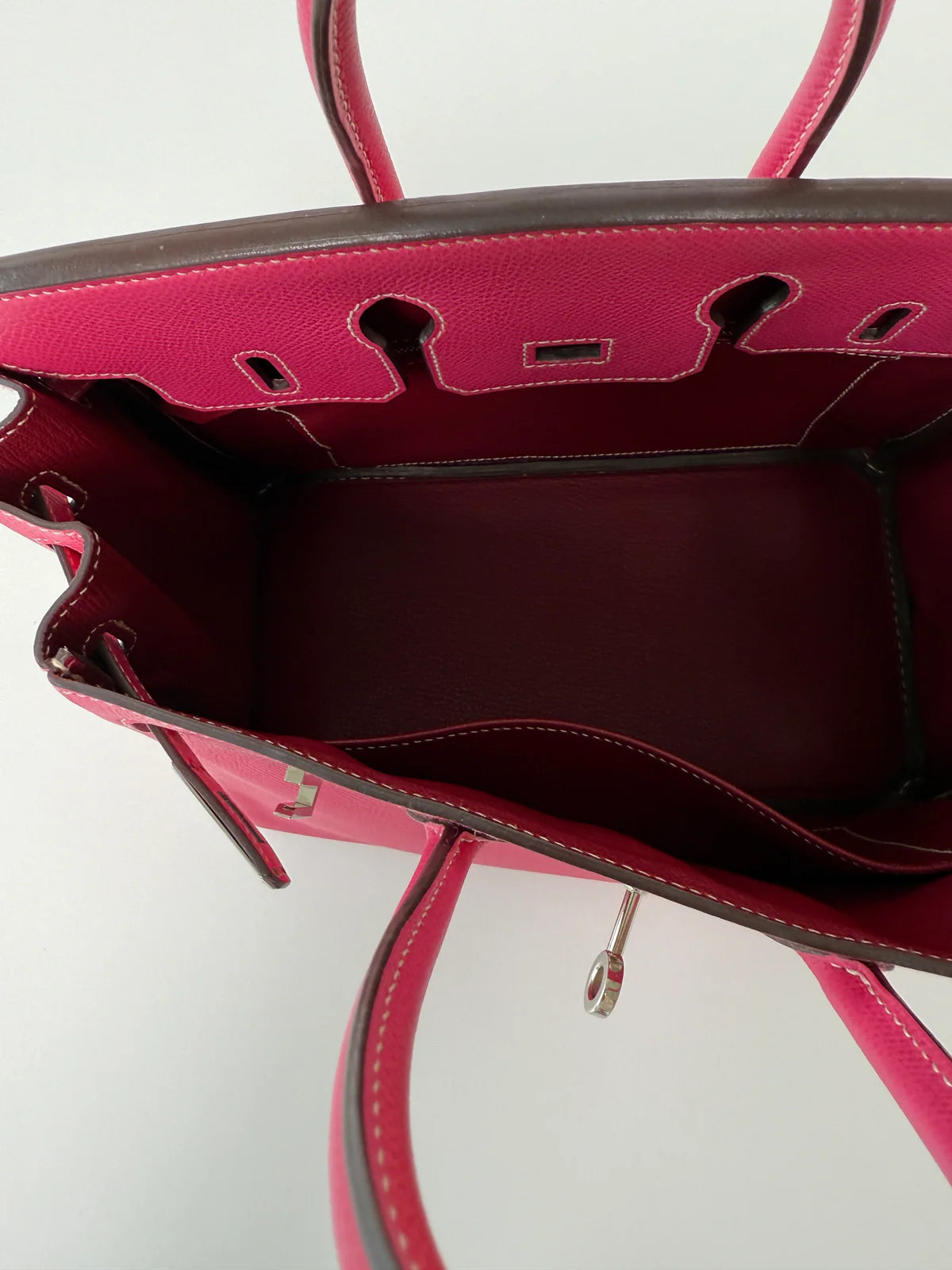 HERMÈS BIRKIN 25 IN CANDY ROSE TYRIEN & RUBIS EPSOM PHW