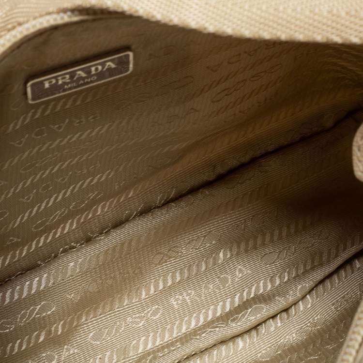 Prada Beige Nylon Mini Re-Edition 2000 Shoulder Bag
