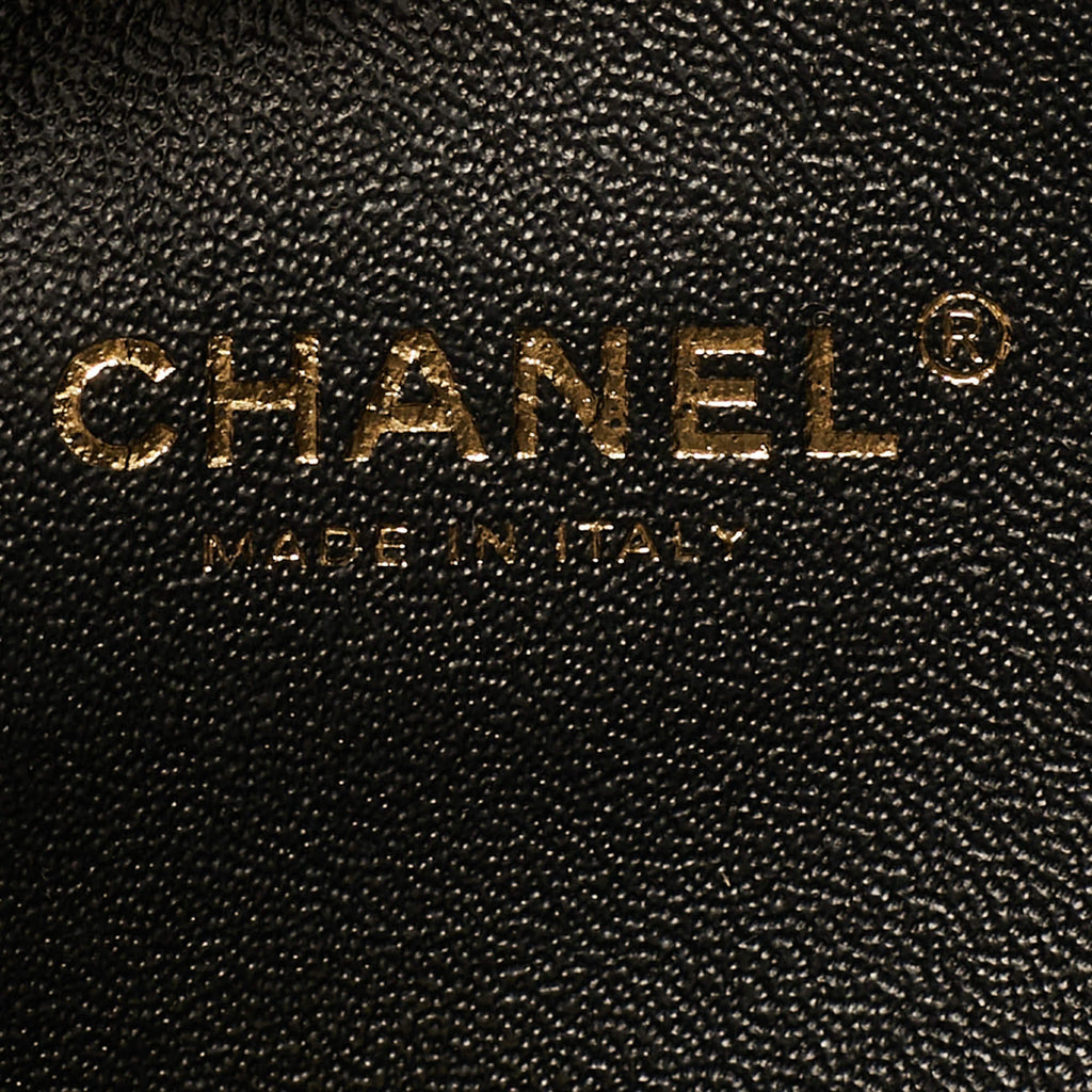 Chanel Coco Black Chevron Leather Waist Belt Bag