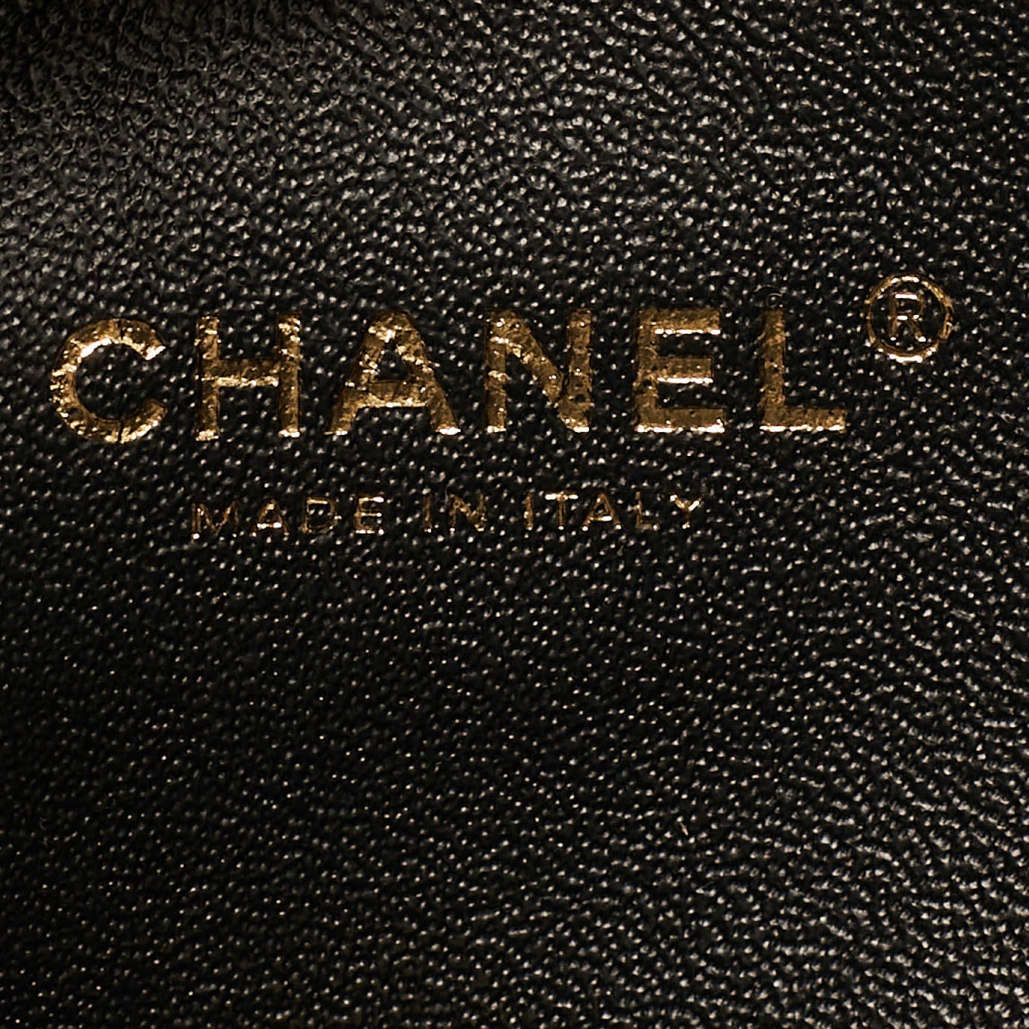 Chanel Coco Black Chevron Leather Waist Belt Bag