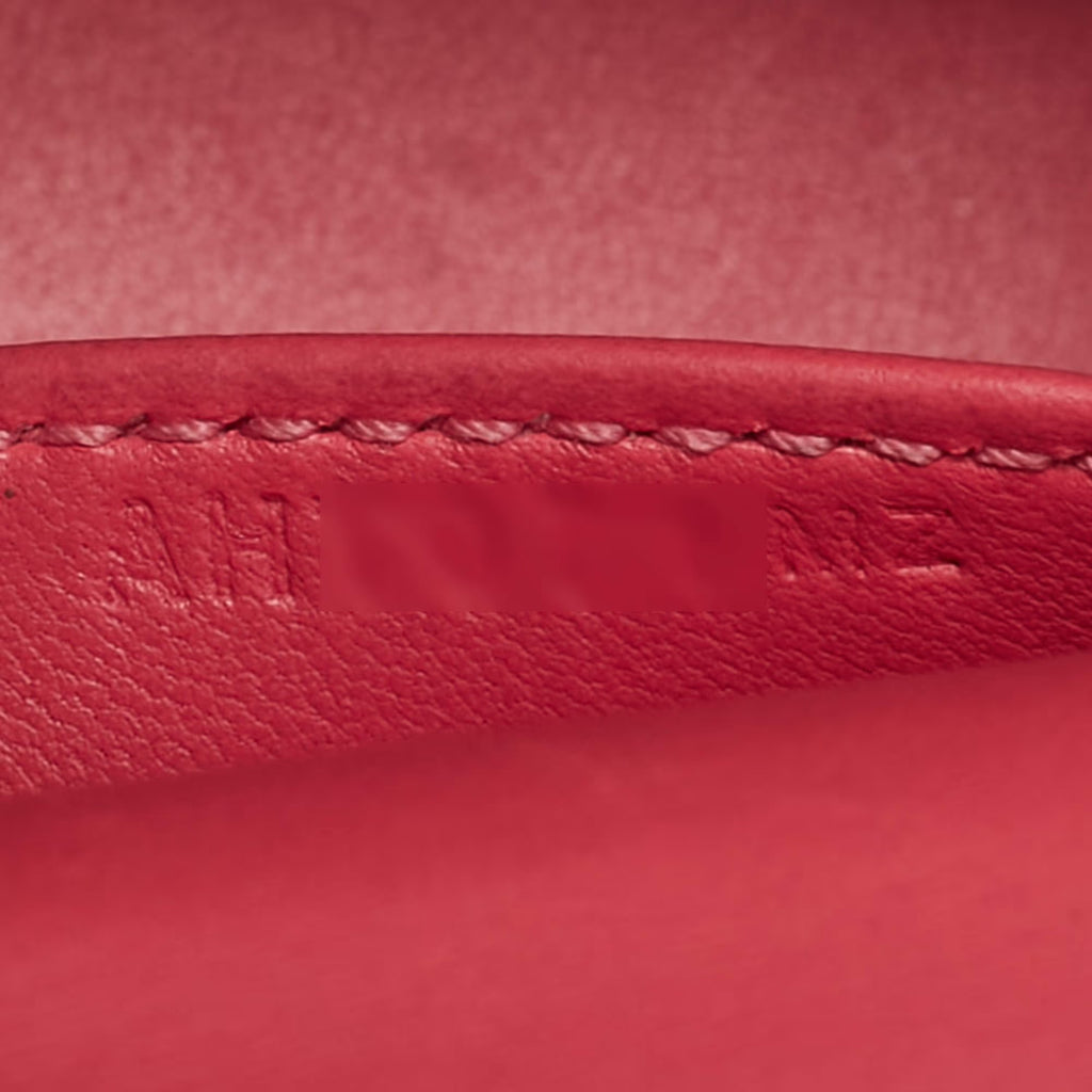 Hermes Kelly II Sellier Mini 20 Gold Finish Rose Azalee Chevre Leather Top Handle Bag