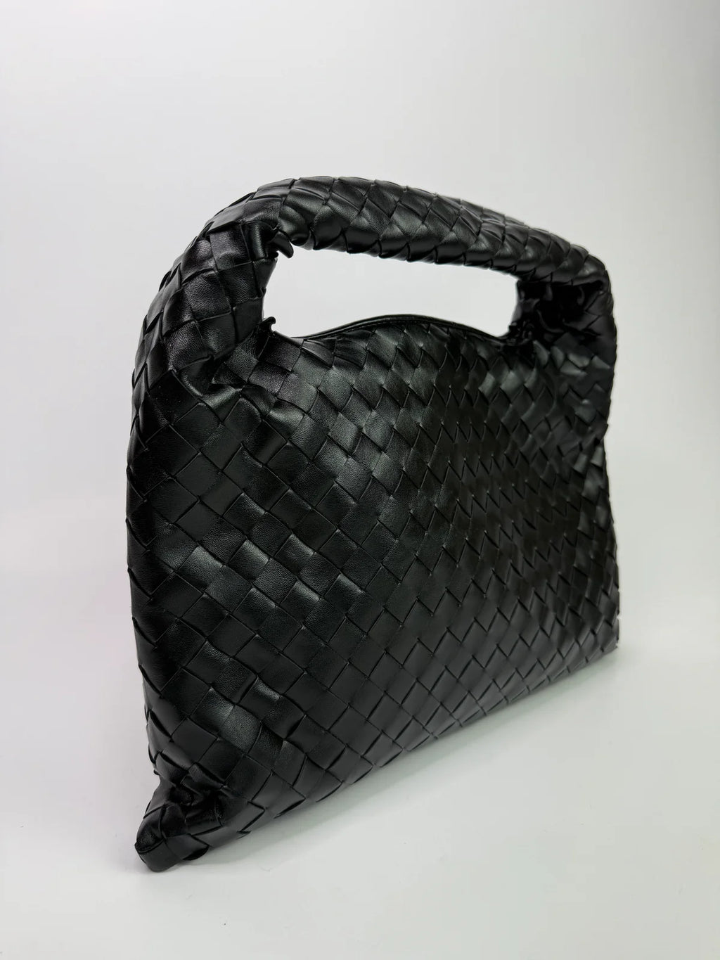 BOTTEGA VENETA MEDIUM HOP INTRECCIATO LEATHER TOTE