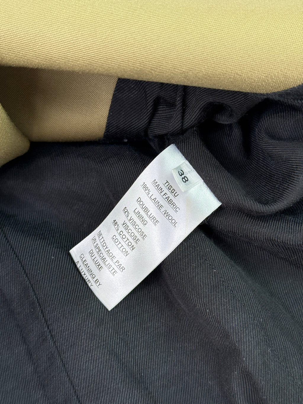 BALMAIN KHAKI BLAZER (SIZE FR38/UK10)