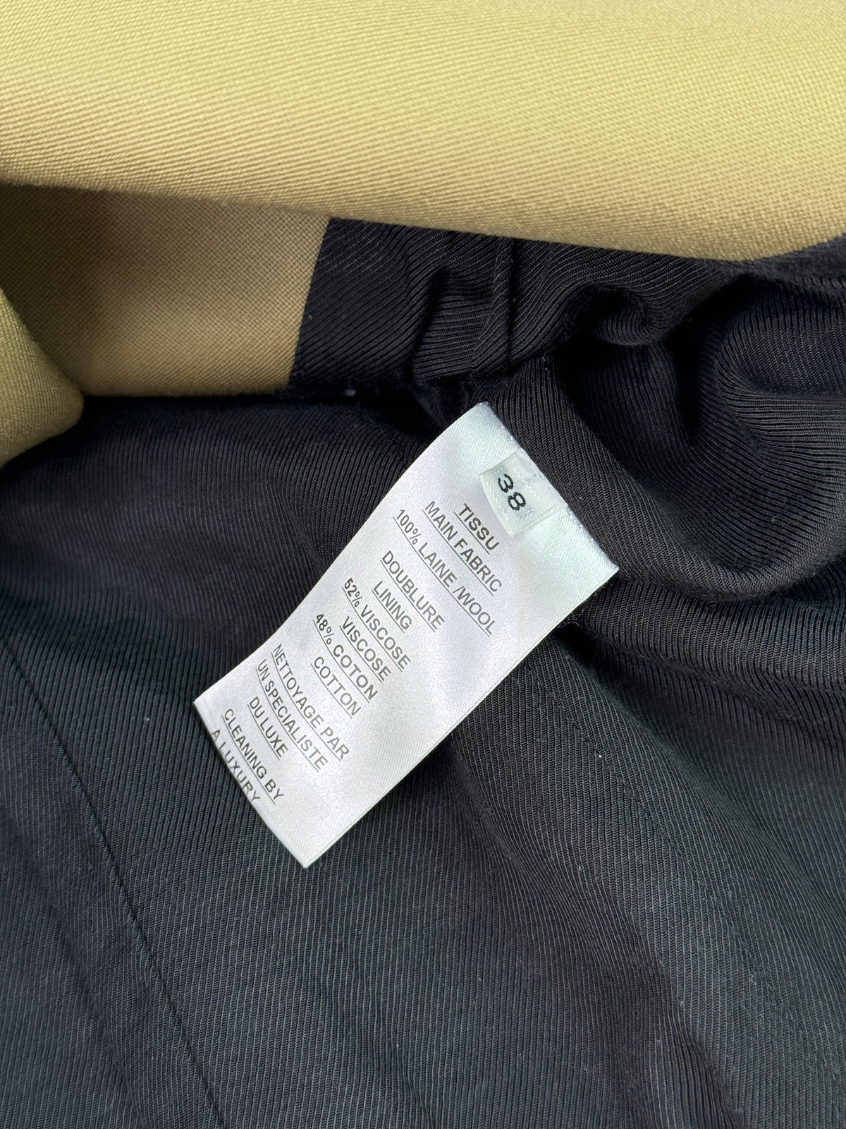 BALMAIN KHAKI BLAZER (SIZE FR38/UK10)