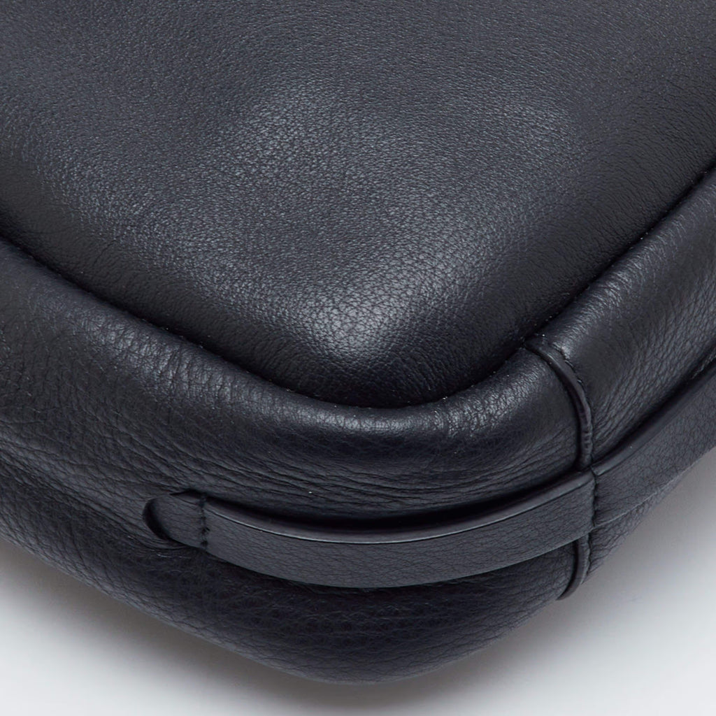 Balenciaga Everyday Small Black Leather Camera Crossbody Bag