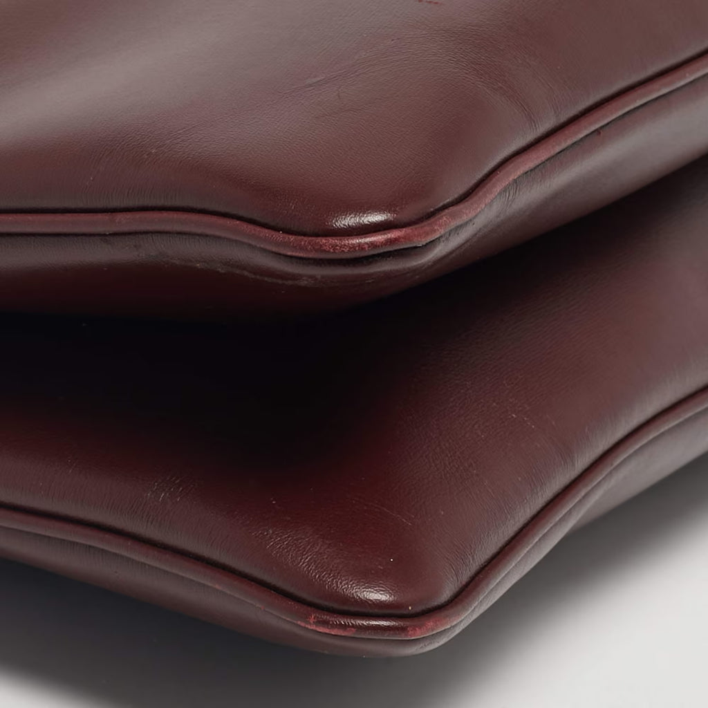 Gucci Arli Burgundy Leather Totes Bag