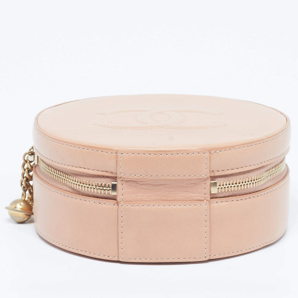 Chanel Round as Earth Peach Leather Bag