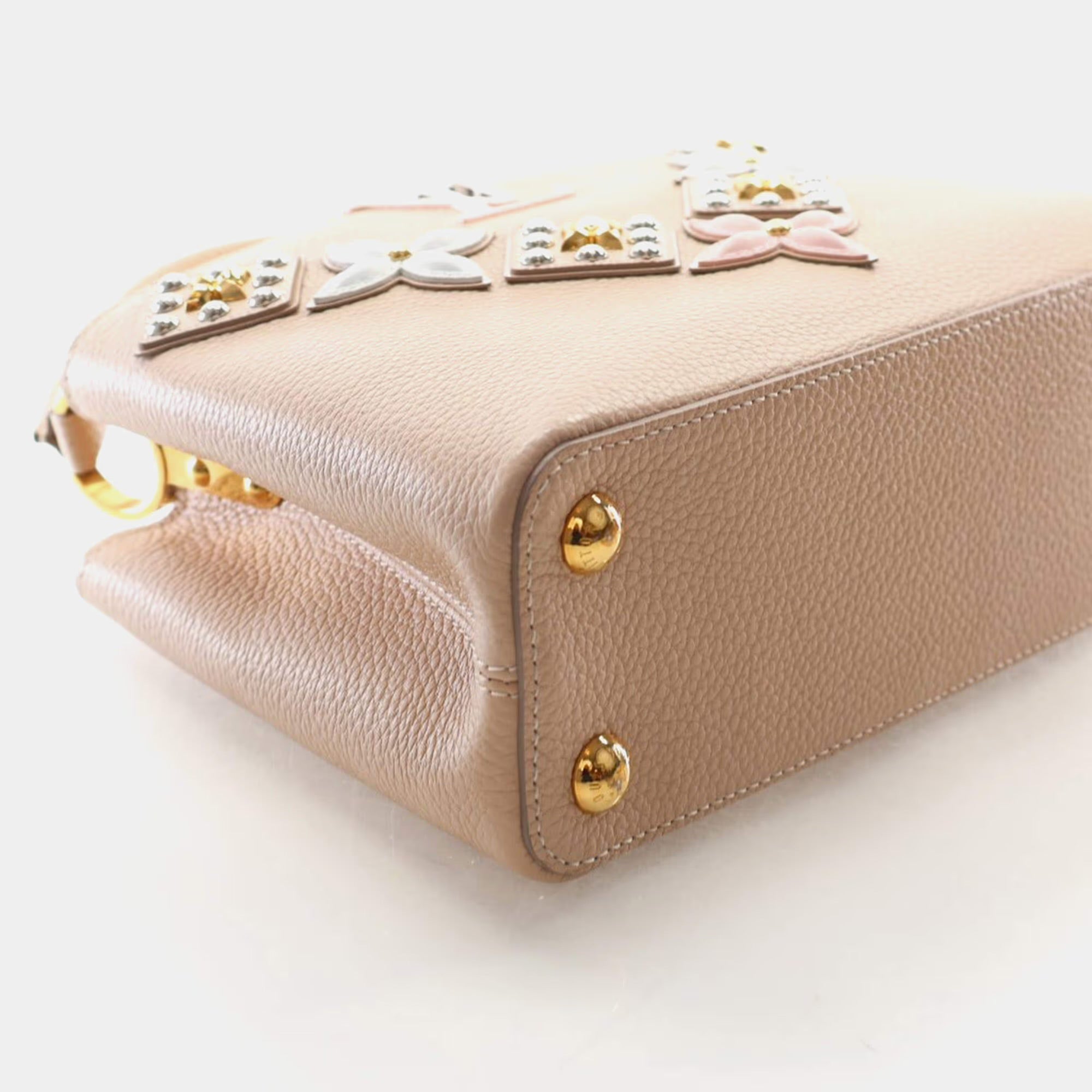 Louis Vuitton Studded Capucines BB Taurillon Leather Top Handle Bag