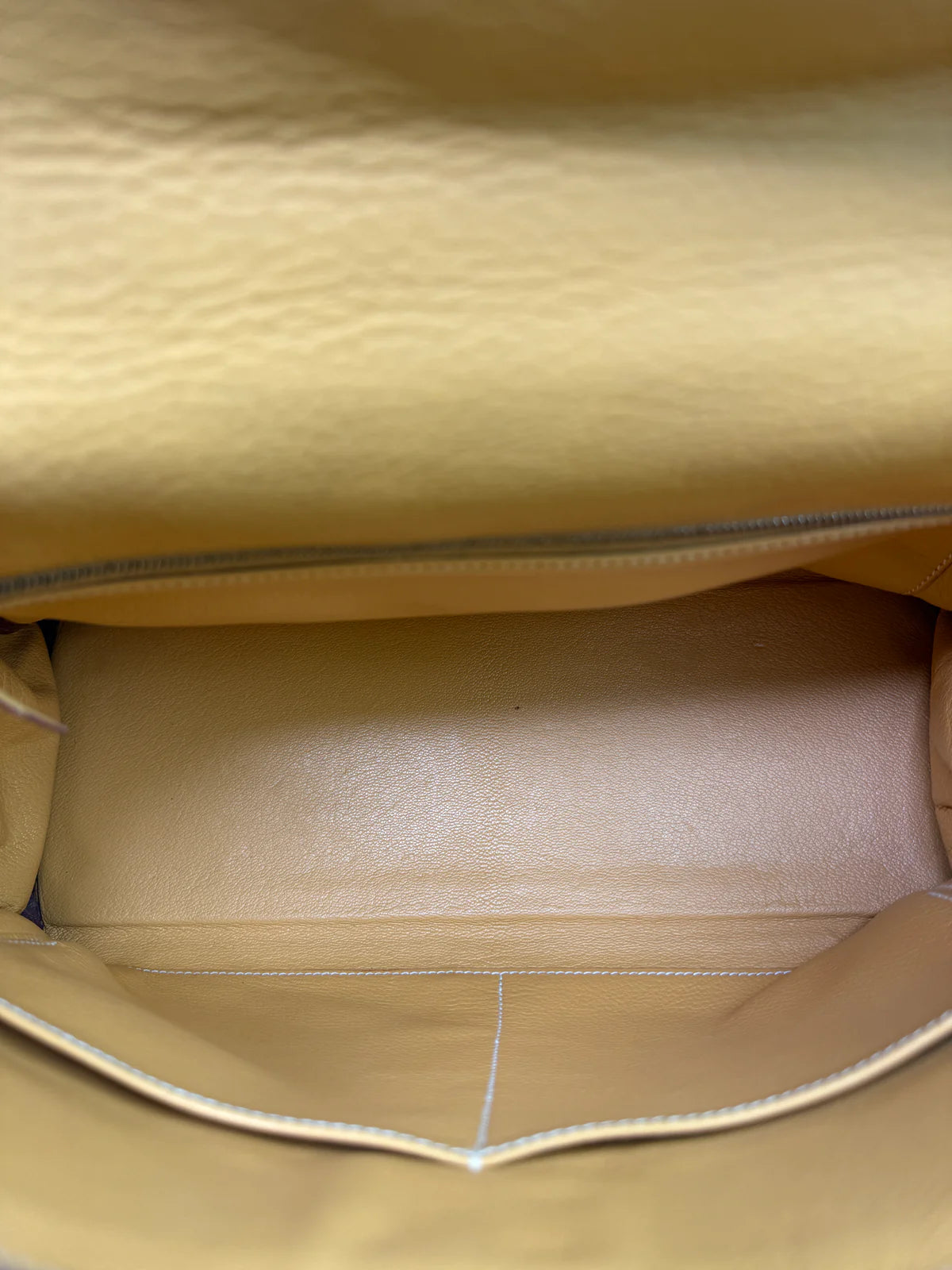 HERMÈS KELLY 32 NATURAL SABLE VEAU TAURILLION CLEMENCE LEATHER PHW